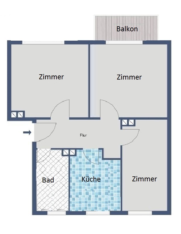 Schöne 3-Zimmer EG-Wohnung in Kassel-Harleshausen sucht Nachmieter! - Foto 3