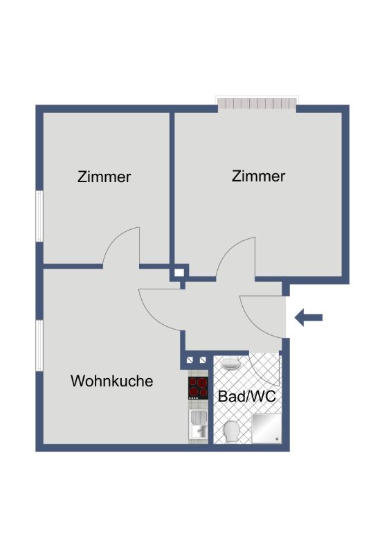 Kompakte Dachgeschosswohnung in Niestetal mit Keller und Gegensprechanlage - Photo 1