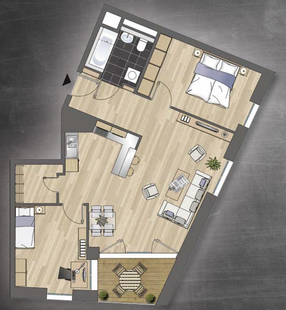 Komfortable 3-Zimmer-Wohnung im Energiehaus Plus mit Loggia! - Foto 1