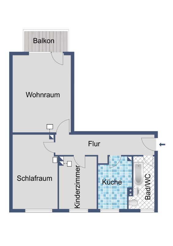 Gemütliche 3-Zimmer-Wohnung in Sossenheim ohne Aufzug - Foto 1