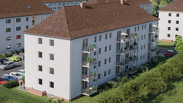 Großzügige Erdgeschosswohnung mit Balkon! - Foto 2