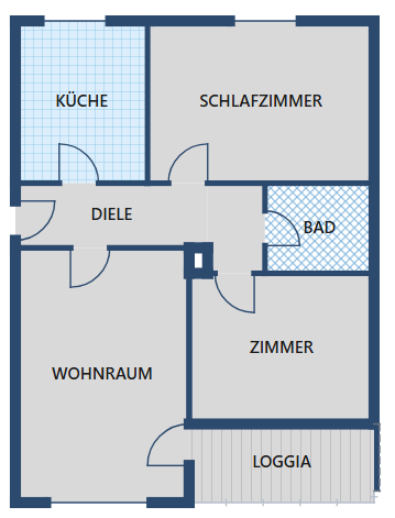 WBS-erforderlich: 3-Zimmer-Wohnung in Offenbach-Lauterborn mit Balkon und Aufzug - Photo 1