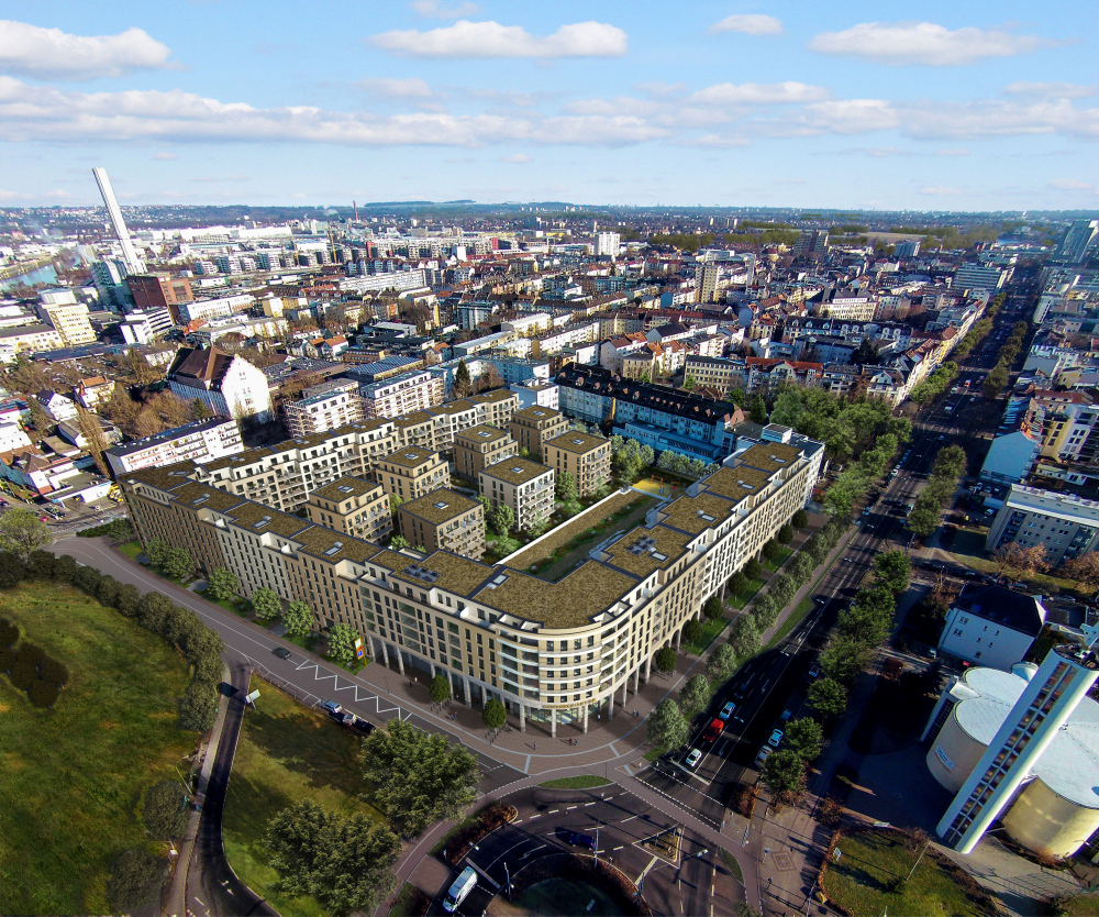 Luftbild Goethequartier