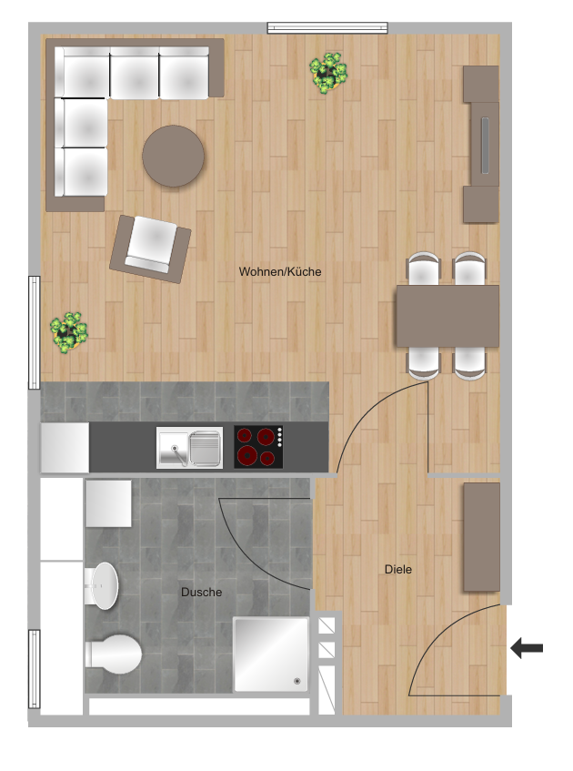 Kompakte 1-Zimmer-Wohnung mit Aufzug in Offenbach-Nordend/Heimathafen - Foto 1