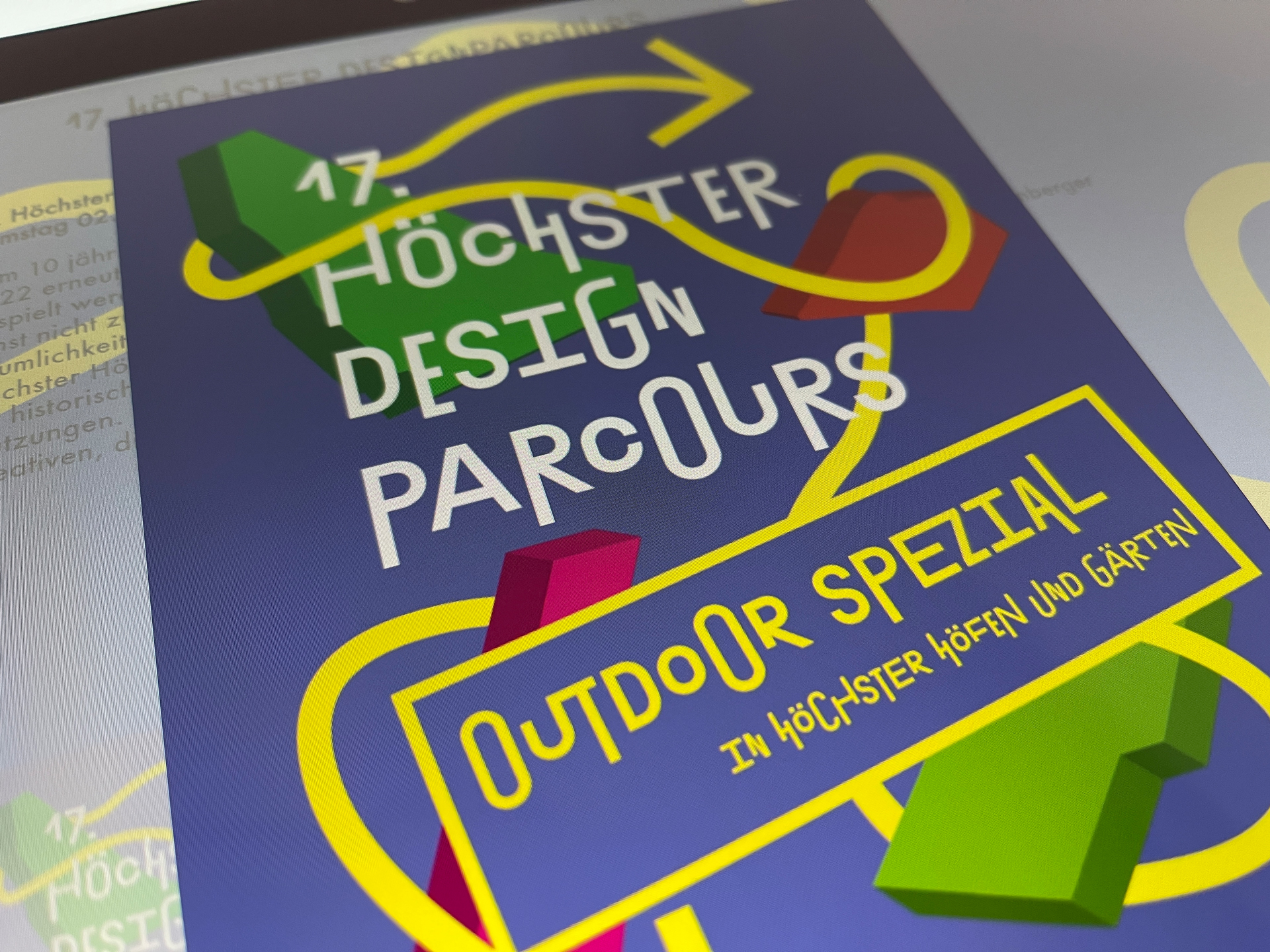 Plakat zum Höchster Designparcours