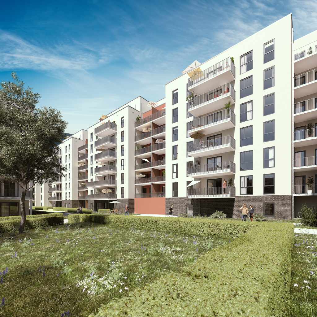 Die Wohnungen auf den Baufeldern D und E sind bezugsfertig. Foto: Optify GmbH